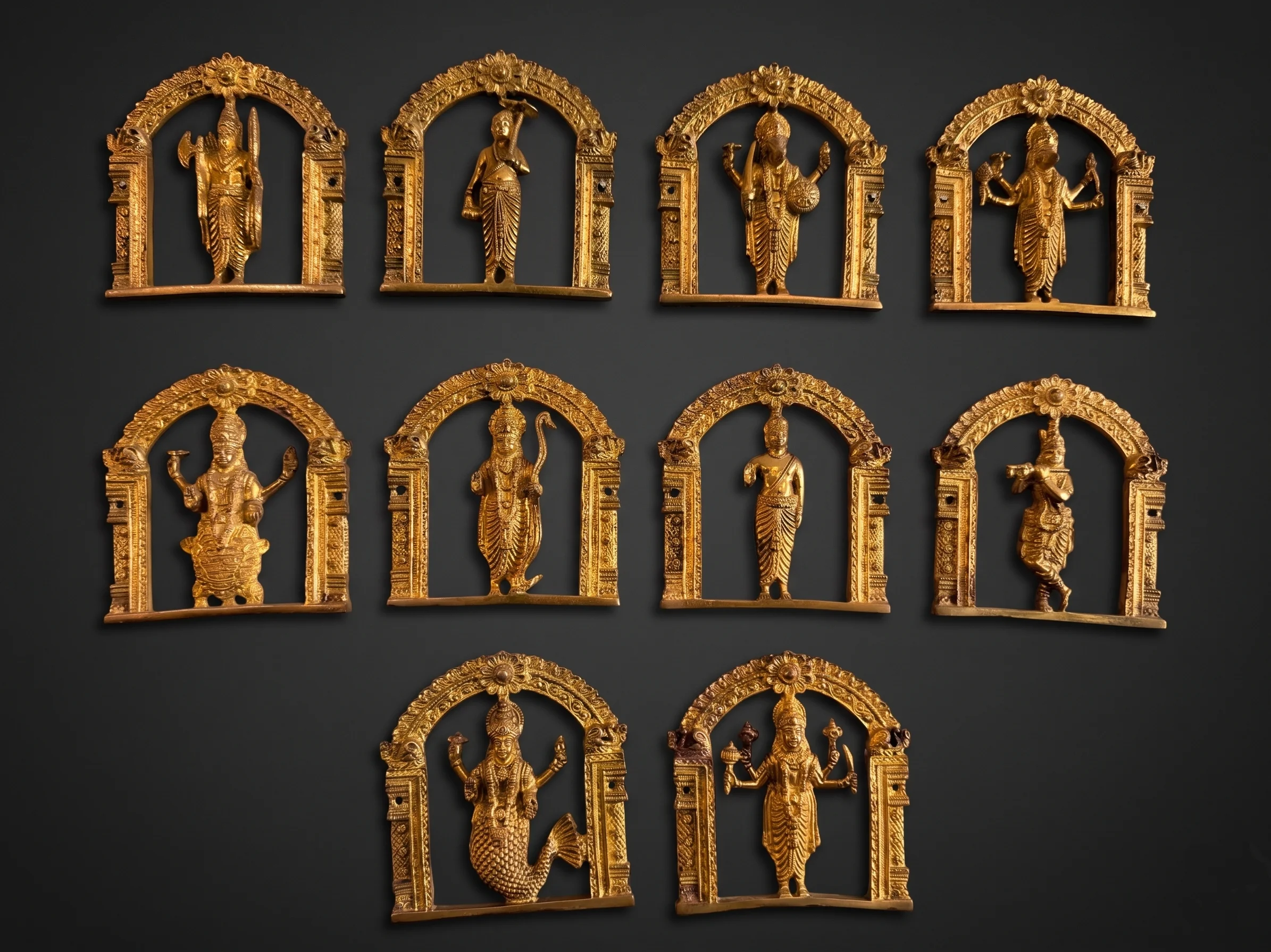 Dashavatar Wall Set (10 Avatars of Vishnu)