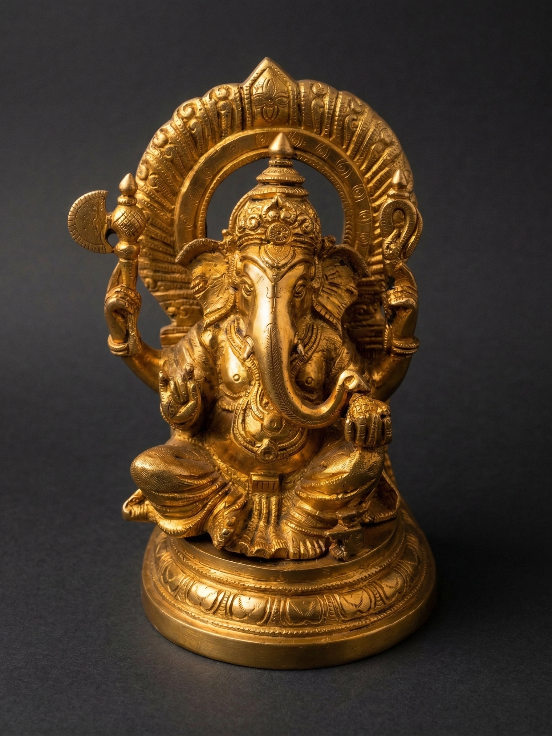 Ganesh Idol (Lotus Base)